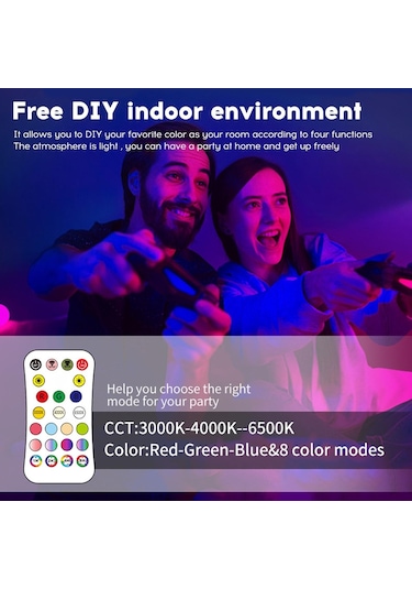 Siyah Neoglint Rgbcw Tam Renkli Tavan Lambası Yuvarlak Led Tavan Işık Armatür Yatak Odası Oturma Odası İçin 220v-240v