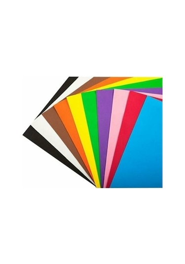 Fon Kartonu 10 Renk Karışık 50X70 CM Rulo