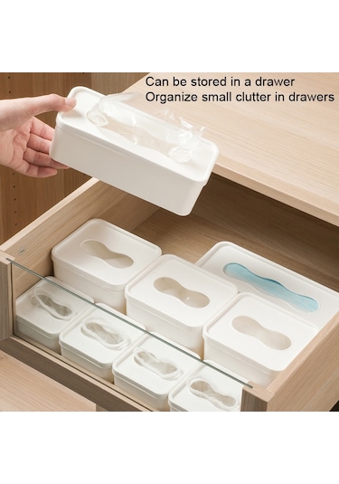 Sones 3 Adet Duvara Monte Büyük Açılır Eldiven Maske Küçük Nesne Saklama Kutusu, Stil: Küçük Kare