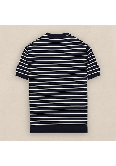 Sarar Interview Erkek Triko T-shirt 4109884 Lacivert
