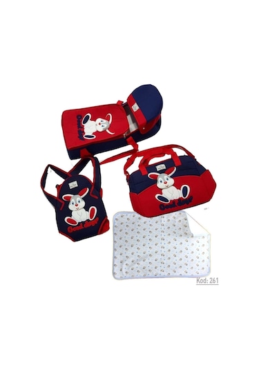 Rain Baby Tavşan Figürlü Dört Parça Bebek Taşıma Seti