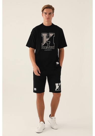 Harvard Universty Siyah Erkek T-shirt 5274-42840 Siyah