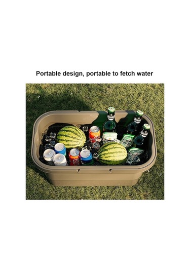 Dancemonkey Kamp Su Taşıma Sepeti Piknik Sepeti Açık Katlanır Kutu Masa Olarak Kullanılabilir Rastgele Renk Çok Renkli