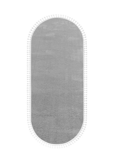 Valery Home Oval Comfort Puffy Ponpon Saçaklı Peluş Yolluk Açık G