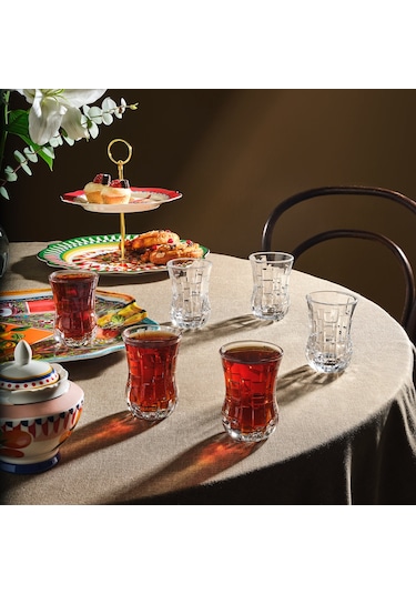 Rcr Etna 6'lı Çay Bardağı Takımı Şeffaf