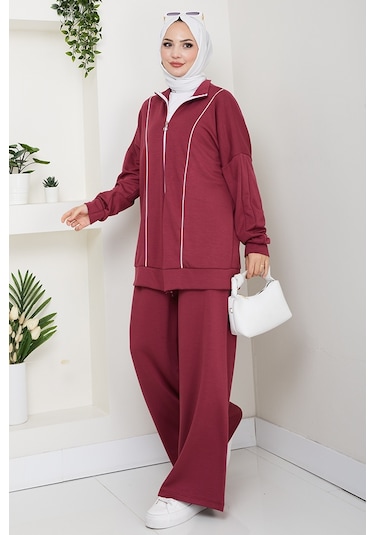 Biyeli Oysho İkili Takım 1608 - Mürdüm Mürdüm