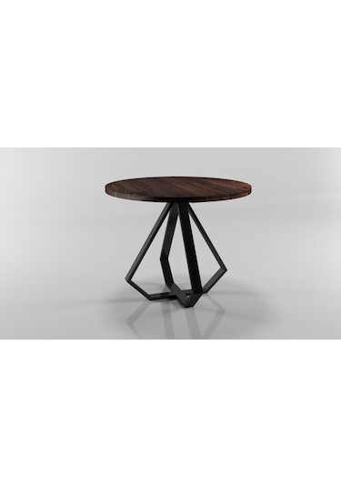 Elmas Model Kafe Metal Masa Ayak Seti Siyah Metal Masa Ayağı