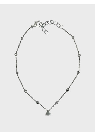 Arnes Jewelry Çelik Üçgen Dorikalı Halhal Ar597nes Silver