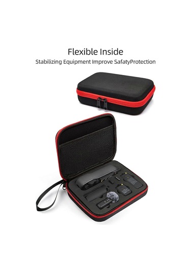 Osmo Pocket 3 Saklama Çantası Darbeye Dayanıklı Sert Kılıf, Askılı, Kamera Ve Diğer Aksesuarlar İçin Uygun Taşınabilir Koruma Kutusu, Pocket 3 Siyah Video Kamera Aksesuarları Diğer