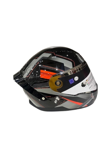 Sway Sw 850 Full Face Kapalı Motosiklet Kaskı Gri - Siyah