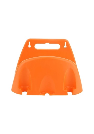 Gateesat Turuncu Duvar Tipi Bahçe Hortumu Askısı, Ağır Hizmet Plastik Su Borusu Saklama Rafı, 13.5"x11.5"x8.85"