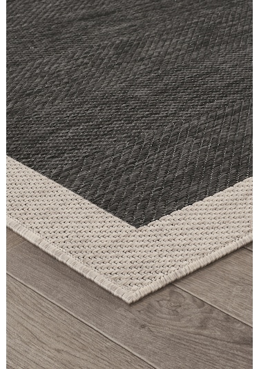 Sisalux 3089 Antrasit Sisal Dokuma Jüt Kilim Hav Toz Vermez Halı Salon Mutfak Oturma Odası Halısı Antrasit