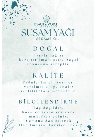 Beauty Voice Saf Susam Yağı 100 ML
