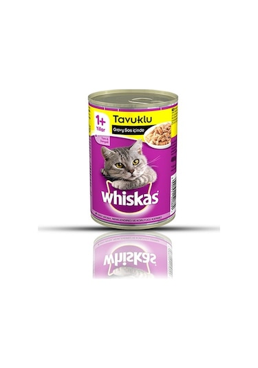 Whiskas Tavuklu Konserve Yetişkin Kedi Maması 12 x 400 G