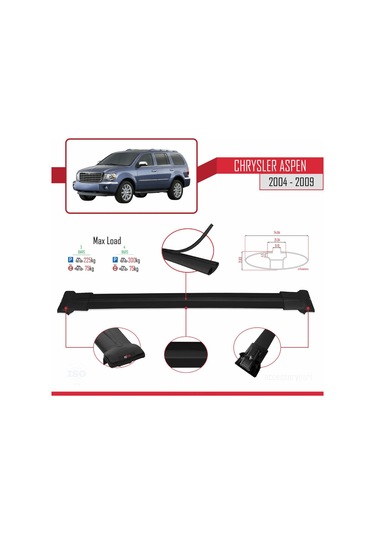 Chrysler Aspen 2004-2009 Arası İle Uyumlu Fly Model Ara Atkı Tava