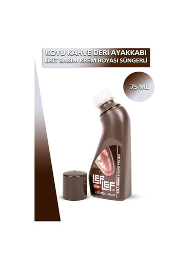 Bağcık + Nuri Leflef Deri Likit Ayakkabı Bakım Boyası Süngerli 75 Ml Set 001