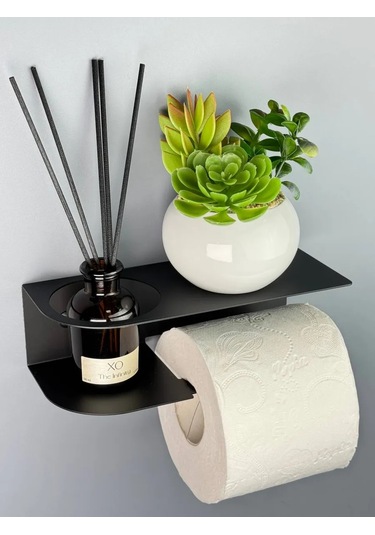 Osmos Inzınırıng Raflı Tuvalet Kağıdı Tutucu 166705815 Siyah