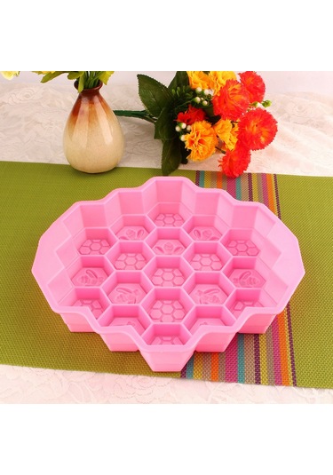 Shineyee Pembe Arı Bal Çekirdeği Silikon Kalıp - Dayanıklı, Temizlenmesi Kolay, -40 C/+220 C Sıcaklık Dayanımı Diğer
