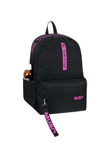 Geniş Hacimli Günlük Ve Okul Kullanımına Uygun Unisex Siyah Fuşya Sırt Çantası Pwcnt005 Siyah Fuşya