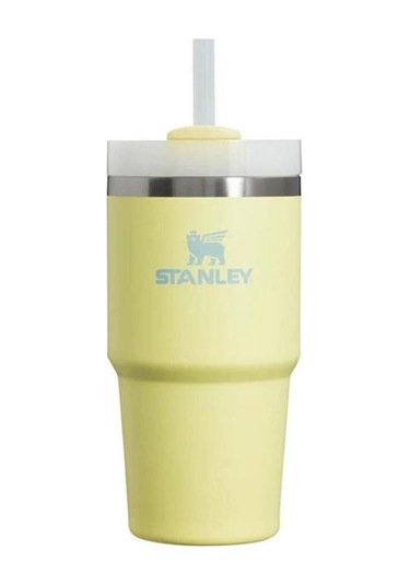 Stanley Quencher H2.o Flowstate Tumbler Pipetli Termos 0,6 L Sarı Sarı