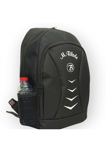 M.blade Geniş Hacimli Su Geçrmez Kumaş Okul Sırt Çantası Siyah