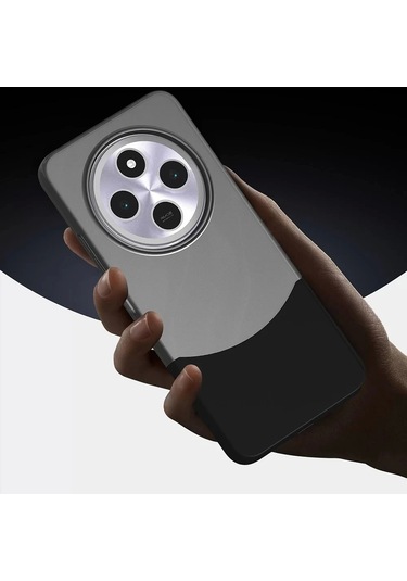 Xiaomi Redmi 14c 4g Kılıf Magsafe Şarj Kartlıklı Mıknatıslı Duble 1.7mm Kapak Kart Bölmeli Lacivert