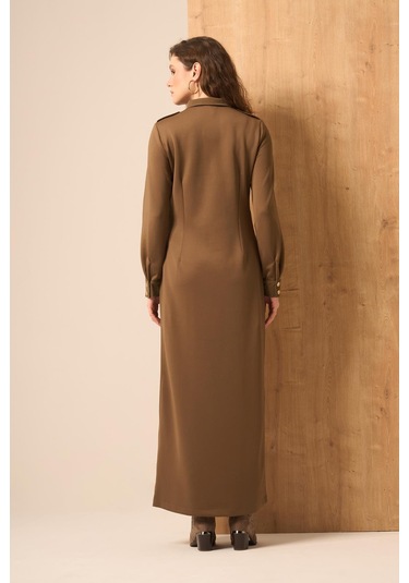 Ftz Women Kadın Safir Elbise Kahve 31261 Kahve