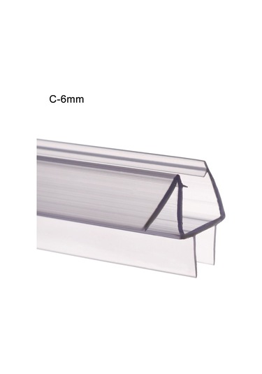 Banyo Kauçuk Donanım Pencere Contası Cam Kapı Hava Şeridi Su Bölmesi Sızdırmazlık Şeritlerini Önleyin C-6mm