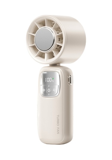 Lyon El Tipi Katlanır Soğutma Fan Açık Buz Sıkıştırma Fanı - Haki