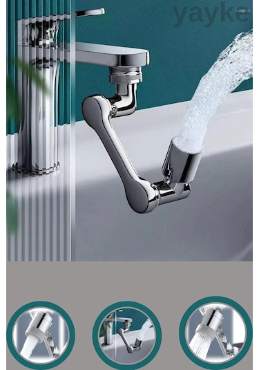 Yayke Robotik Kol Musluk Başlığı - Musluk Uzatma Aparatı Ucu