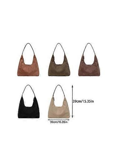 Günlük Kullanım İçin Geniş Bölmelere Sahip, Göz Alıcı Omuz Çantası, Bol Çanta, Rahat Koltuk Altı Çantası, El Çantası, Siyah Siyah Diğer