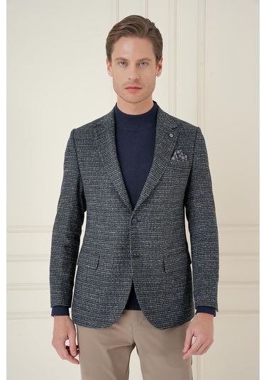 C 693 Slim Fit Siyah Spor Ceket Siyah