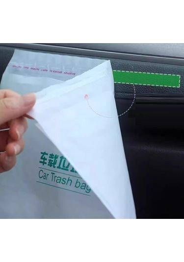 Pratik Su Geçirmez Oto Araba Çöp Poşeti Yapışkanlı 20 Adet