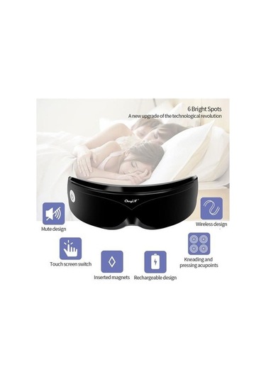 Ckeyin Elektrikli Göz Masajı Akupunktur Noktaları Titreşim Manyetik Masaj Koyu Koyu Çevreleri Küçült Kafa Stres Kablosuz Kablosuz 48 Göz Masaj Enstrümanı Bt4yof Çok Renkli