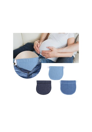 Ximistore9 Gebelik Ve Şişmanlık Döneminde Kullanıma Uygun Denim Bel Uzatıcı, Pantolon Belini Ayarlayarak Rahatlıkla Giyin