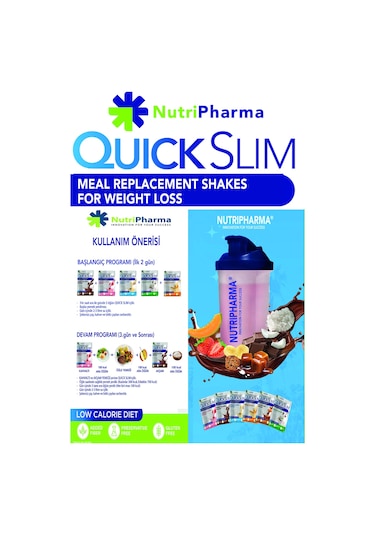 Quick Slim Öğün Yerine Geçen Shake - 30 Saşe - Karamel Latte