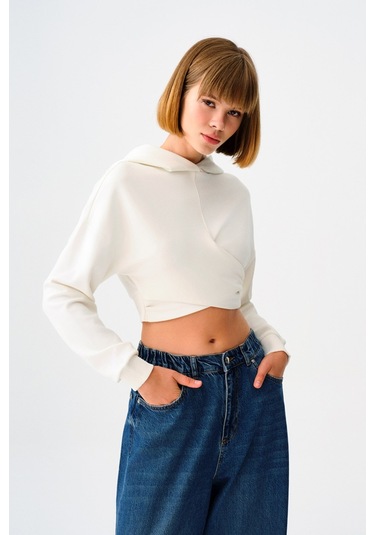 Loft Kadın Sweatshirt Lf2037530 Ekru