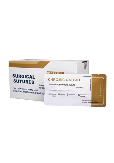 Vıp - Chromic Catgut Katgüt 150cm No:4 12 Adet 1 Paket