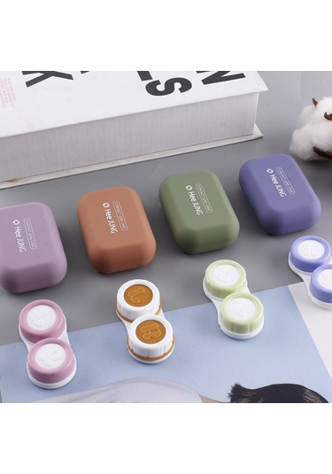 Shineyee Pratik Ve Şık Pembe Lens Kutusu - Yumuşak Kauçuk Kaplama, Gözlük Bakımı İçin İdeal