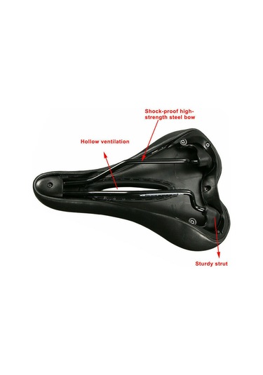 Yaozixa Evrensel Bisiklet Jeli Pedal, Şok Emici Yumuşak Kumaş, Karbon Çelik & 43 Yüksek Kaliteli Pu Deri, Kolay Kurulum Siyah