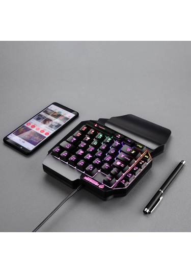 Lemestar 39 Tuşlu Usb Aydınlatmalı Taşınabilir Oyun Klavyesi - E-spor Ve Dizüstü Bilgisayarlar İçin