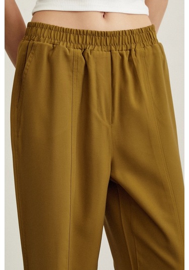 Never More Lastikli Salaş Pantolon Haki