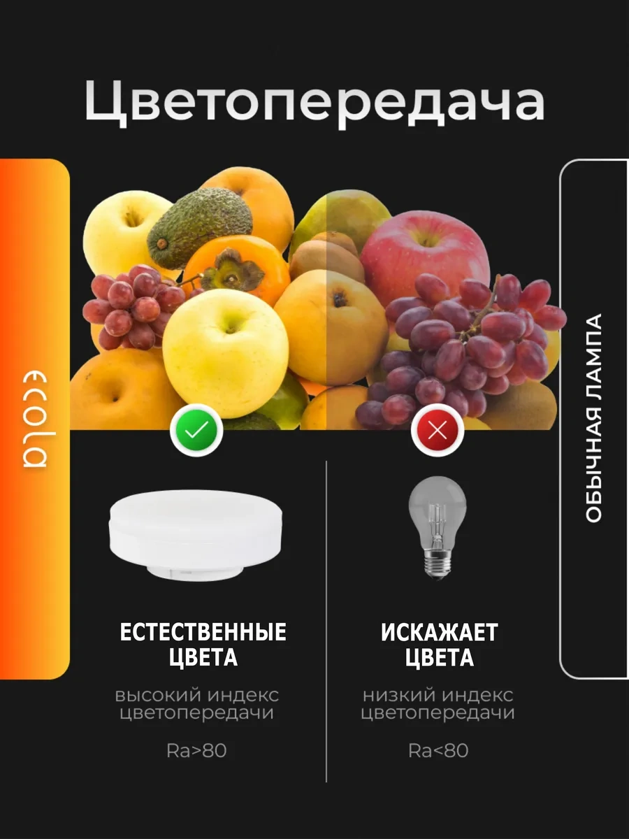 Ecola Gx53 6w 4200k Beyaz Işık 10 Adet Led Ampuller 19372995