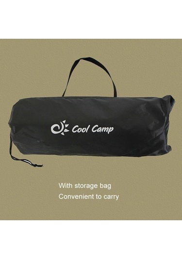 Prestigegoods Cool Camp C-y006 Kamp Sırt Minderi Alüminyum Katlanır Plaj Sandalyesi Siyah Siyah