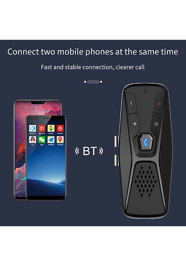 T823 Araba Güneşlik Bluetooth Eller Serbest Çağrı Hoparlörü