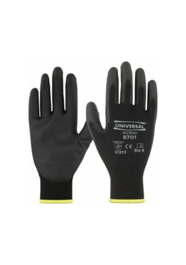 Universal Siyah Pu Montaj Iş Güvenlik Eldiveni No:9 (1 Çift)