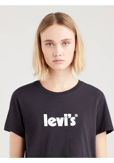 Levi's Lse The Perfect Kadın Siyah T-shirt Siyah
