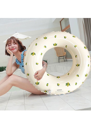 Ikkb Yeni Kalınlaşmış Açık Su Şişme Kulplu İnternet Ünlü Zeytin Yeşili Yüzme Simidi 100 Yeşil