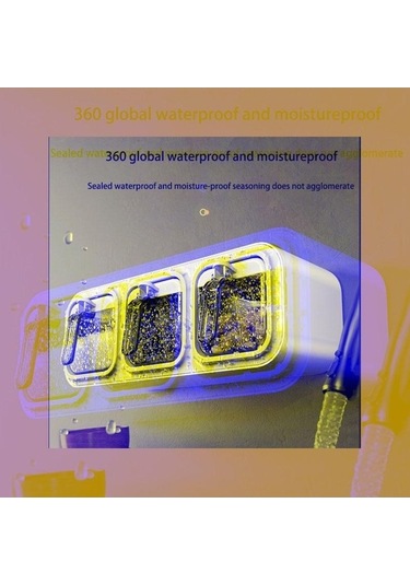 Pazly Duvara Monte Baharat Raf Saklama Kutusu Şeker Kavanozu Tuz Şişesi Seti 2 Gıda Sınıfı Pp Pet Modern Baharatlık Ve Biberlik Diğer