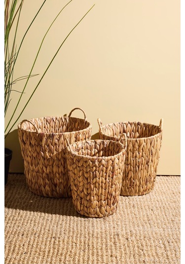 Cliento 3'lü Derin Sepet Seti Kahverengı Kahverengi